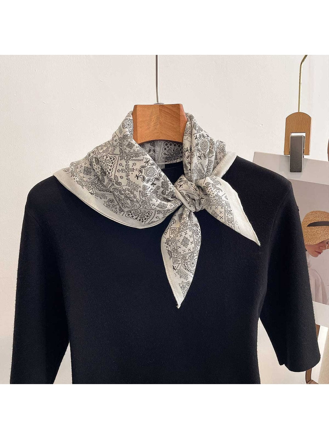 Scarvii - Painterly Floral Fashion Square Scarf