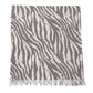 Scarvii - Gray Zebra Print Tassel Scarf