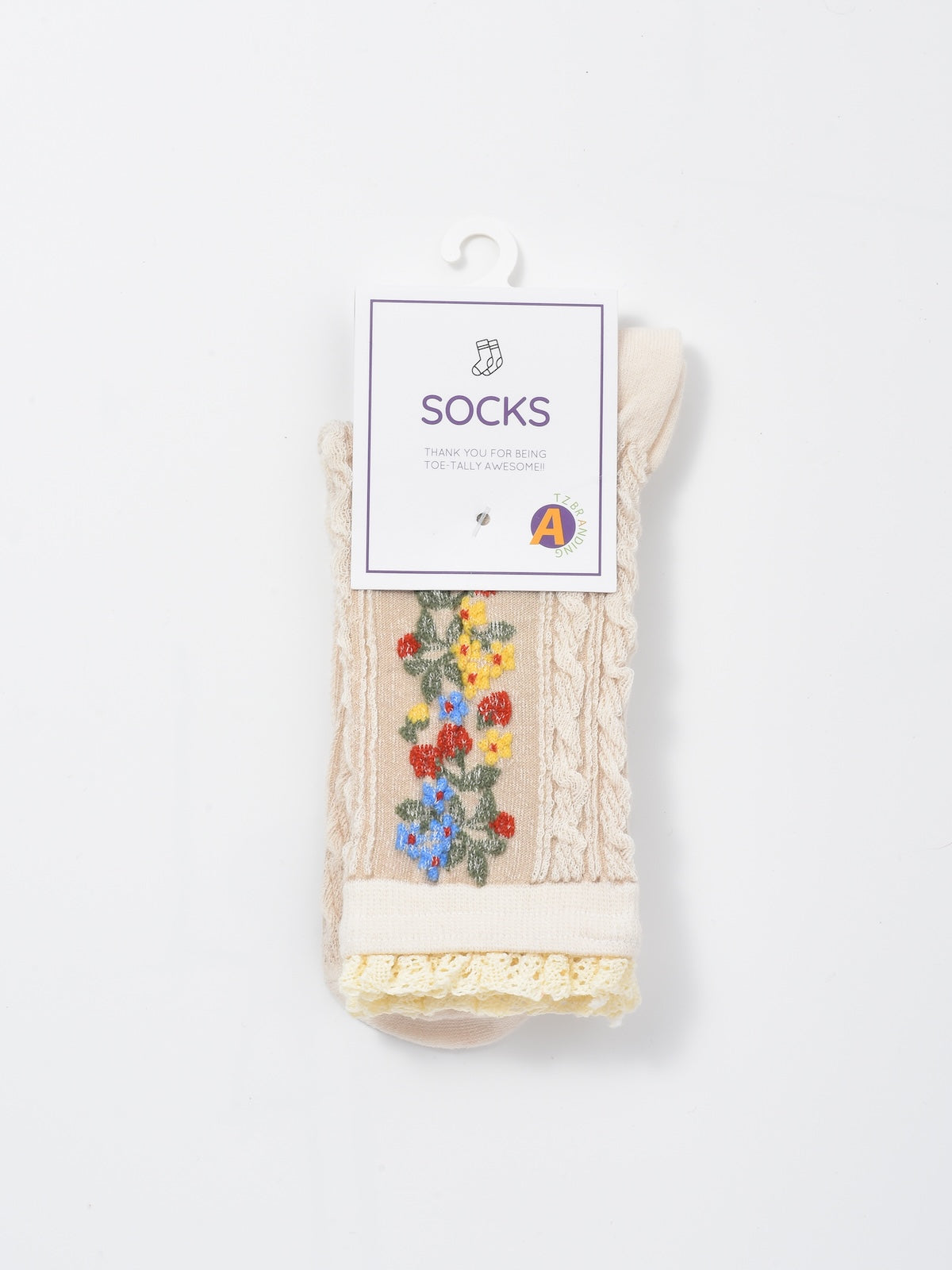 Rufia - Garden Trail Embroidered Crew Socks