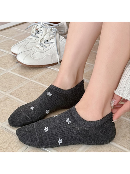 Rufia - Sweet Floral Pattern Women's No Show Socks