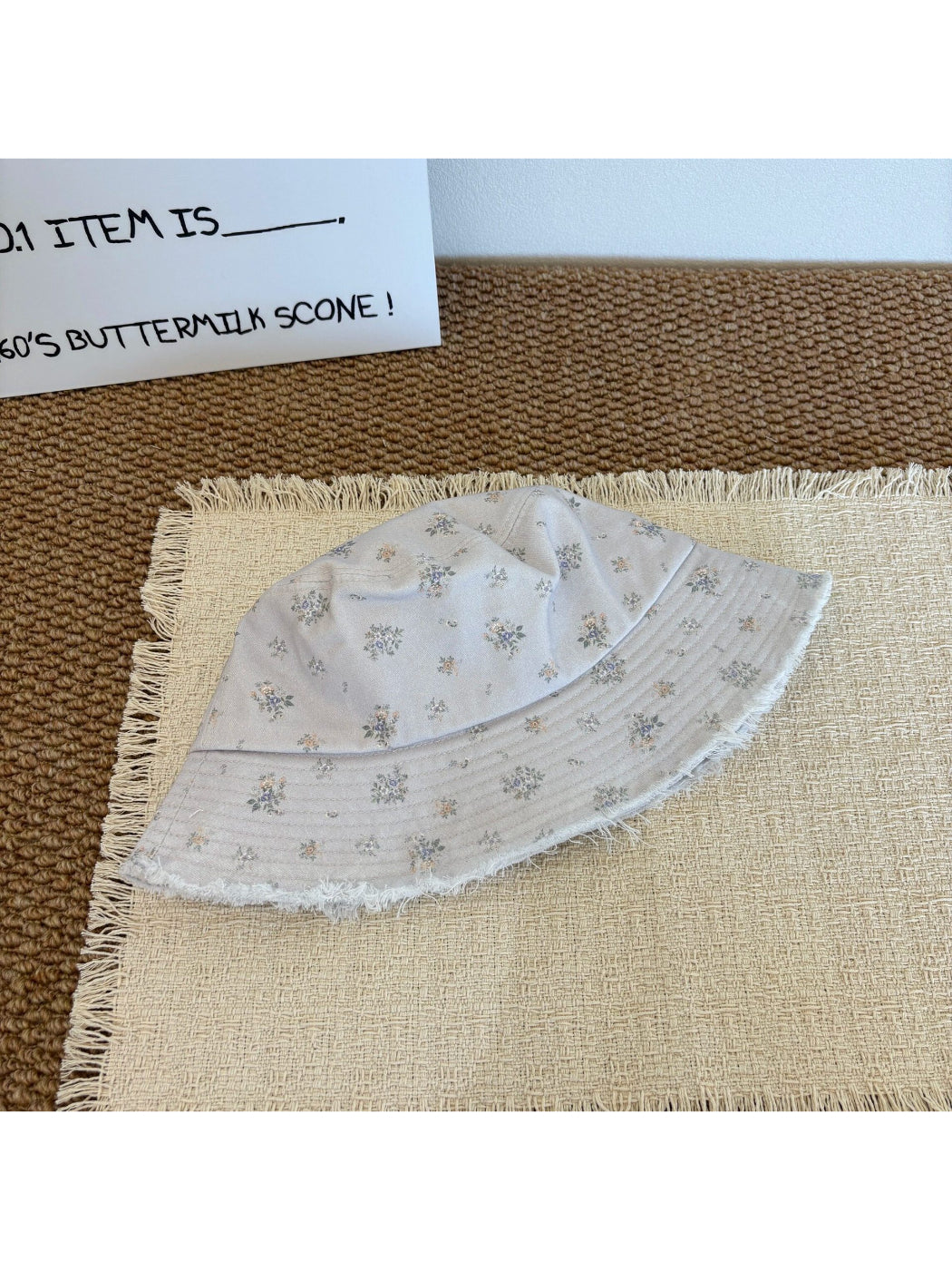 Haila Frayed Edge Summer Bucket Hat product image
