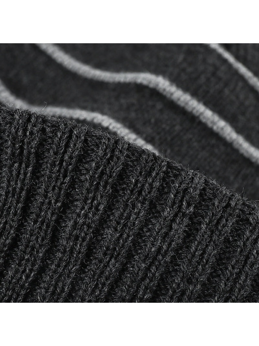 Haila - Striped Fleece-Lined Cuffed Knit Beanie