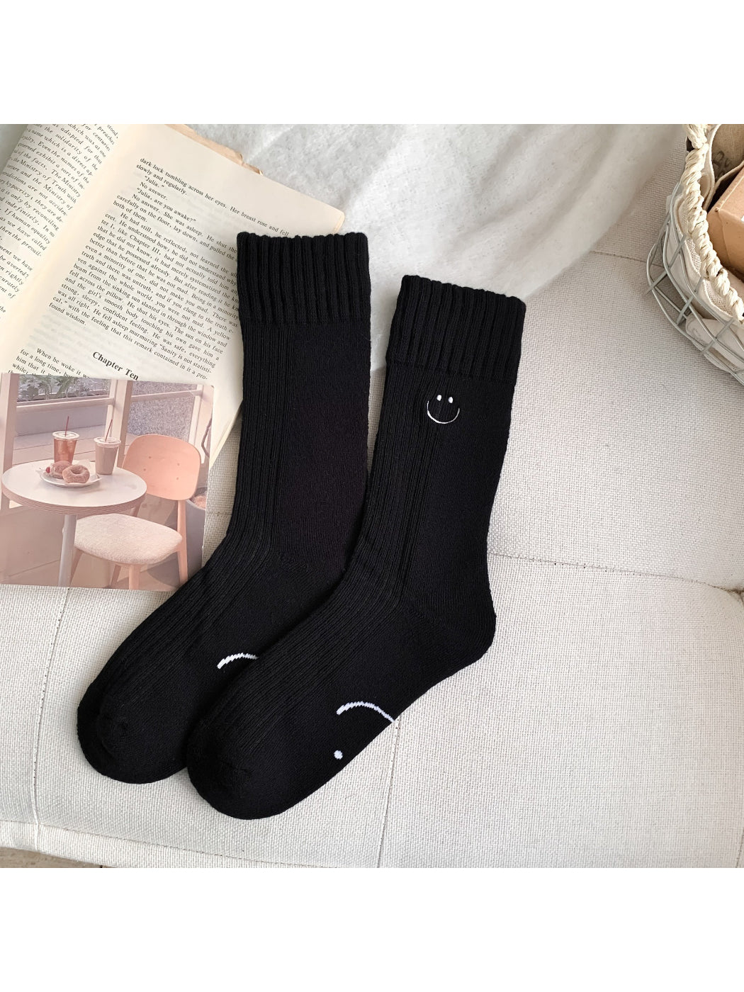 Rufia - Classic Smiley Detail Crew Socks product image 3