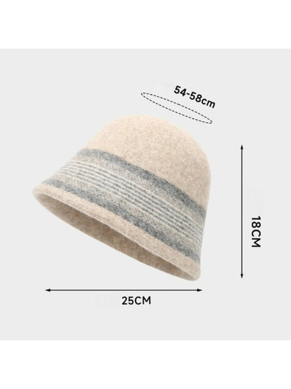 Haila – Color Block Stripe Bucket Hat