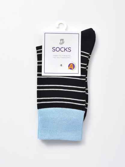 Rufia - Contrast Stripe Mid-Calf Socks