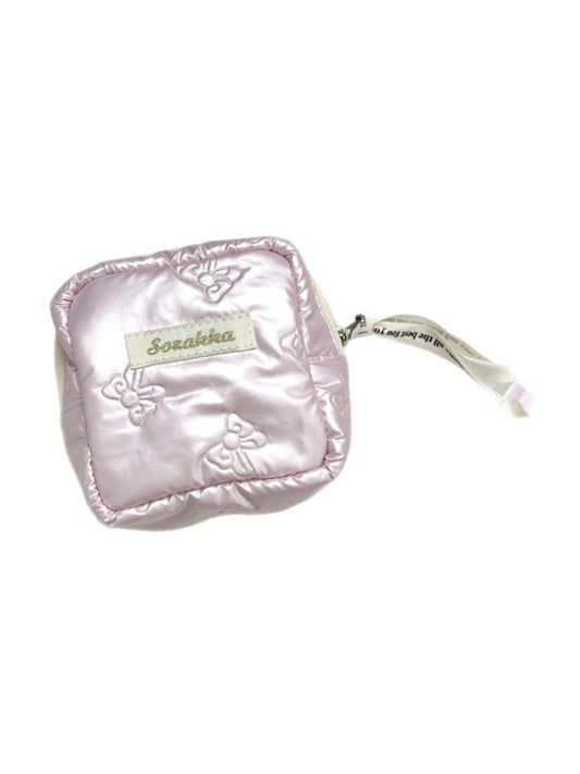 Cosbai - Mini Heart-Patterned Makeup Pouch