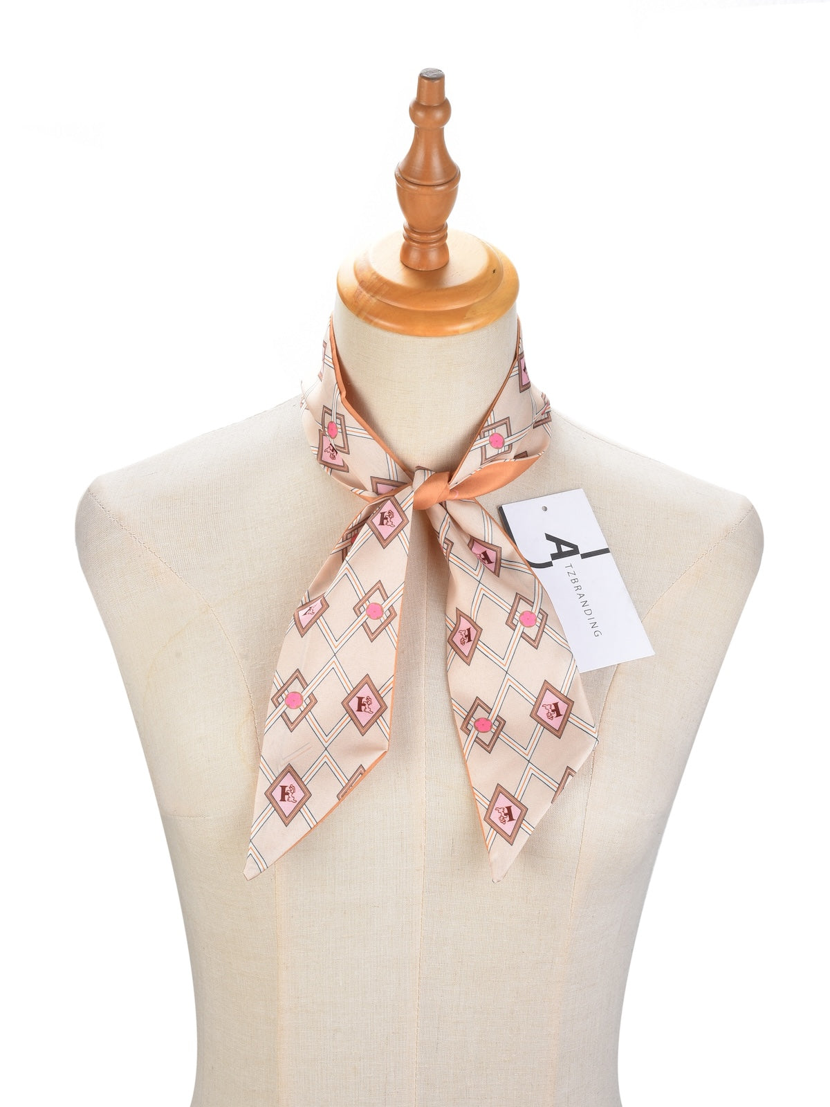 Scarvii - Classic Floral Skinny Scarf