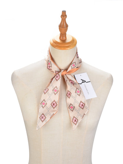 Scarvii - Classic Floral Skinny Scarf