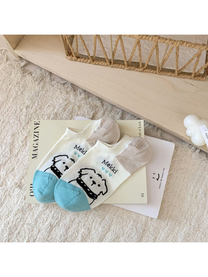 Rufia - Playful Cat and Dog Knit Ankle Socks product image 5