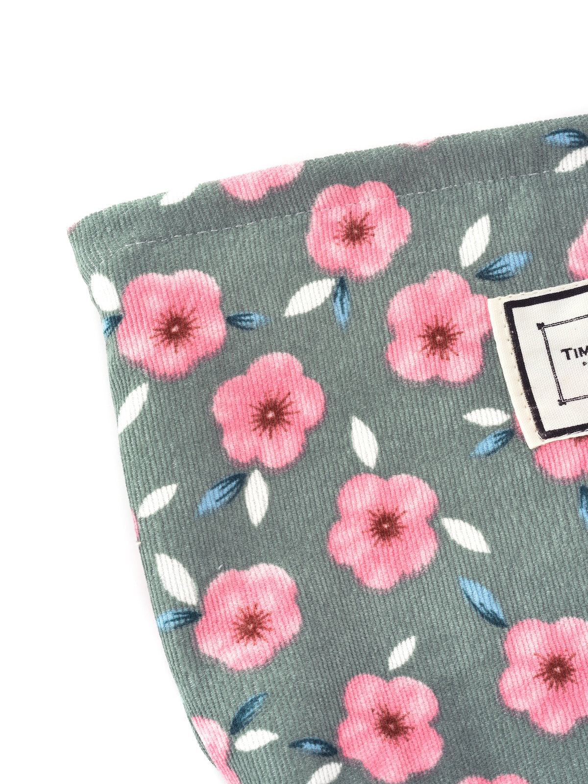 Cosbai - Corduroy Floral Cosmetic & Storage Bag