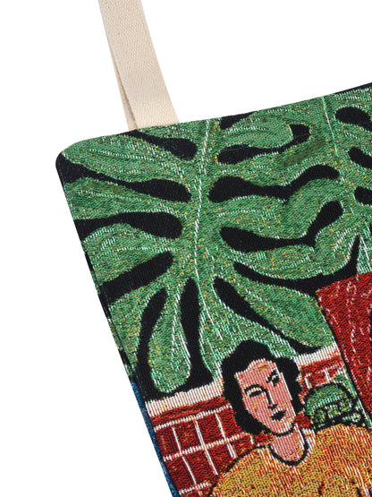 Cosbai - Vintage Camping Tote Bag