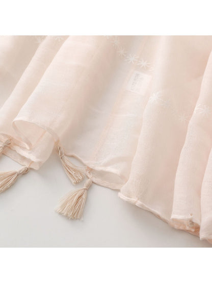 Scarvii - Bohemian Solid Color Scarf with Tassels