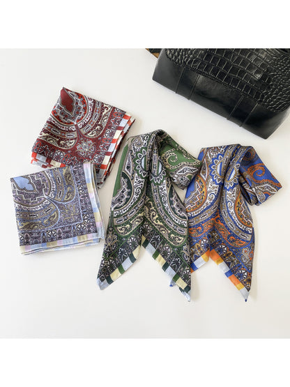 Scarvii - Everyday Paisley Print Square Scarf