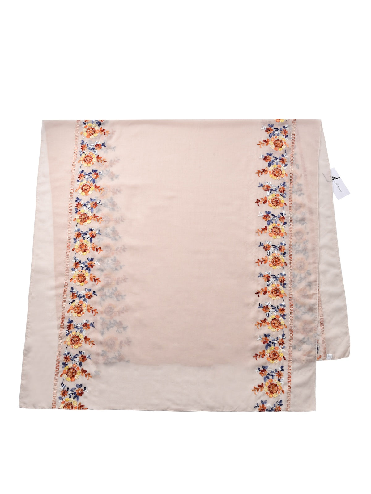 Scarvii - Boho Embroidered Floral Scarf - Soft & Charm