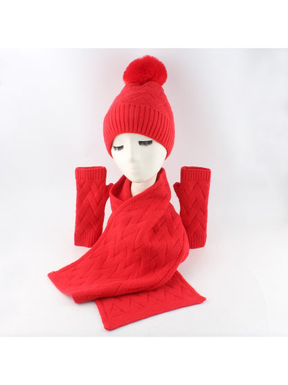 Haila - Women's Winter Scarf Hat Gloves Set