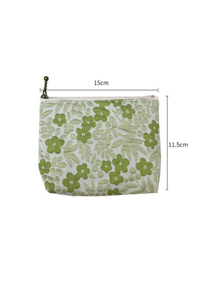 Cosbai - Small Coin Purse with Leopard & Floral Prints