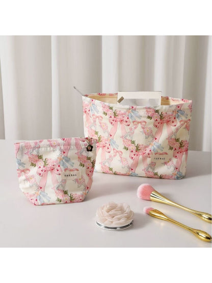 Cosbai - Bow Wreath Cosmetic Bag