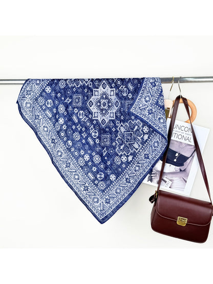 Scarvii - Retro Style Geometric Patterns Square Scarf
