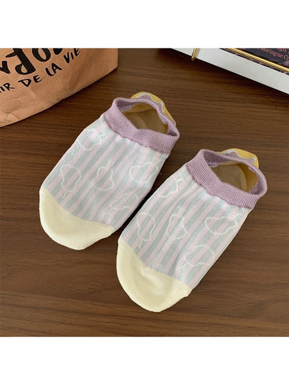 Rufia - Retro Pattern Low Ankle Socks