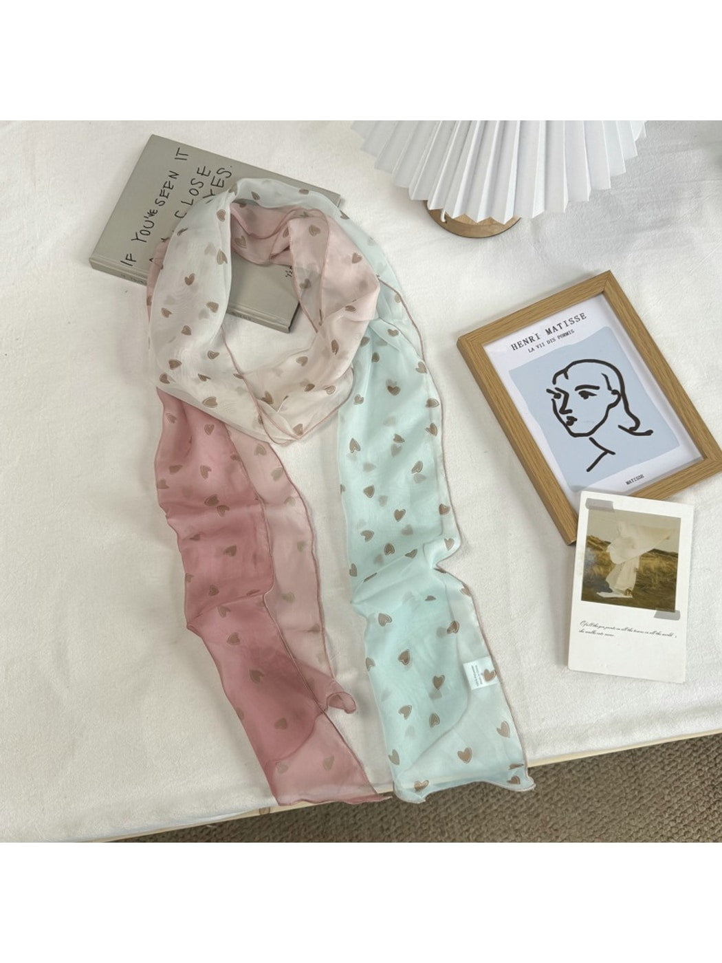 Scarvii - Gradient Color Long Narrow Fashion Scarf