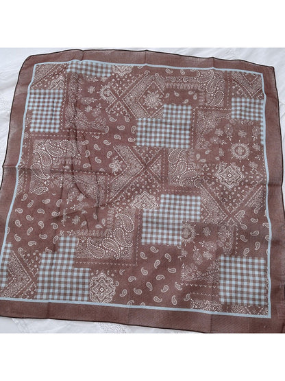 Scarvii - Vintage Paisley Square Neck Scarf
