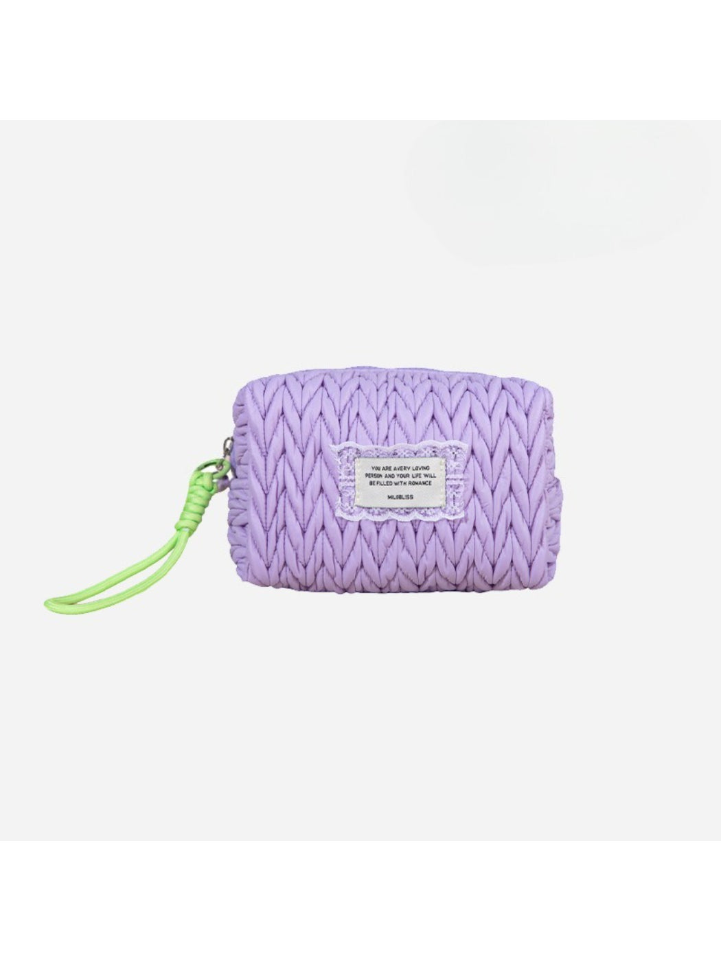 Cosbai - Metallic Quilted Puffer Makeup Bag detail view 6