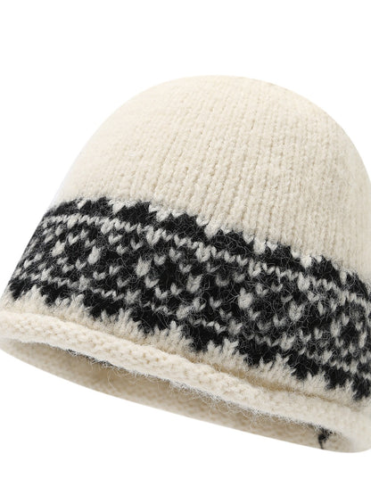 Haila – Vintage Jacquard Earflap Beanie