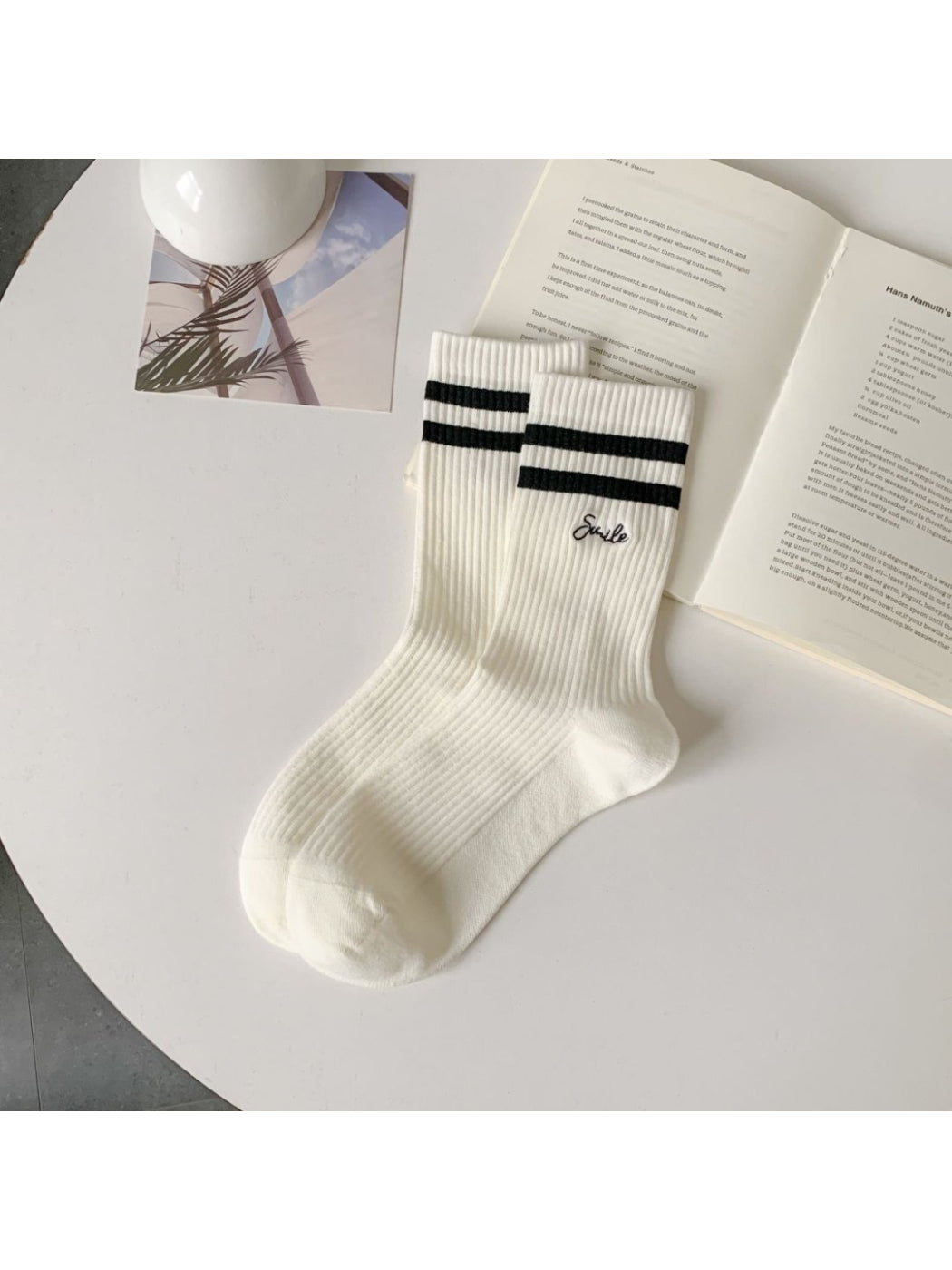 Rufia - Smile Stripe Rib Crew Socks product image 4
