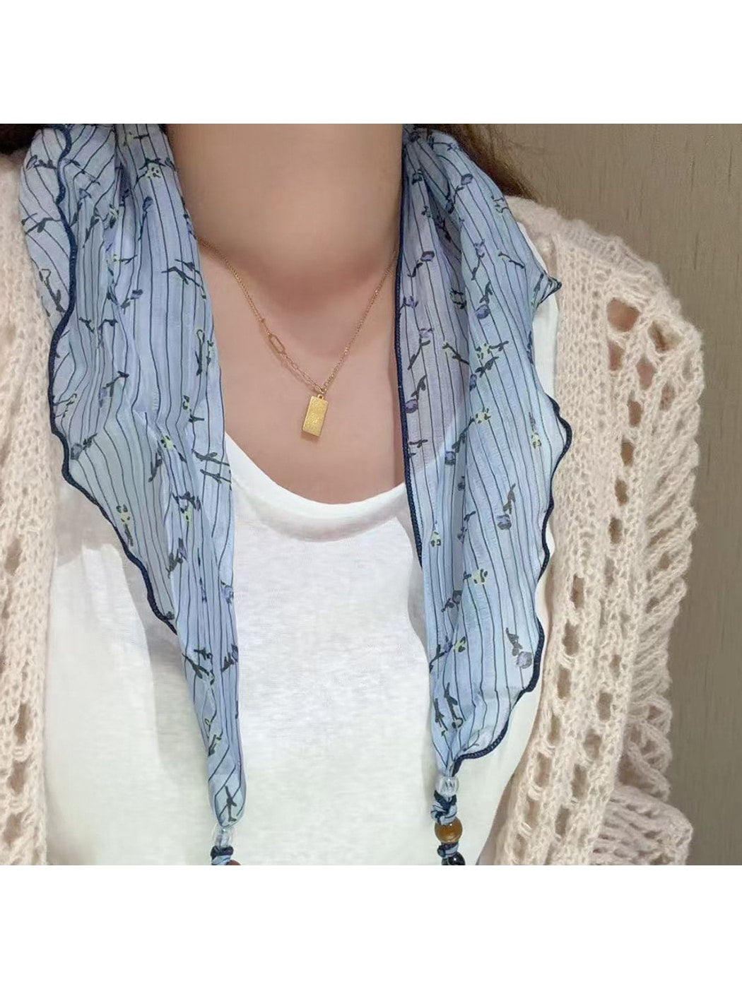 Scarvii - Elegant Lightweight Neck Accent Scarf