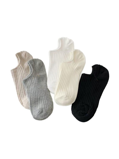Rufia - Solid Color Low Cut Everyday No Show Socks