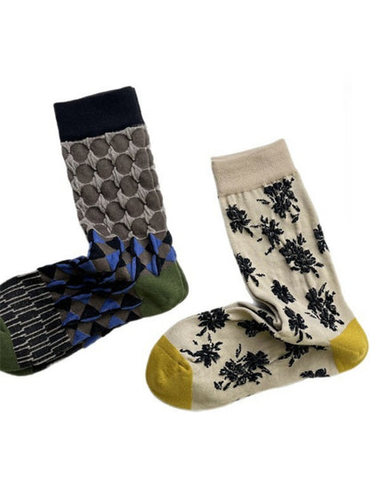 Rufia - Japanese Style Retro Mid-calf Socks – Unisex & Comfy