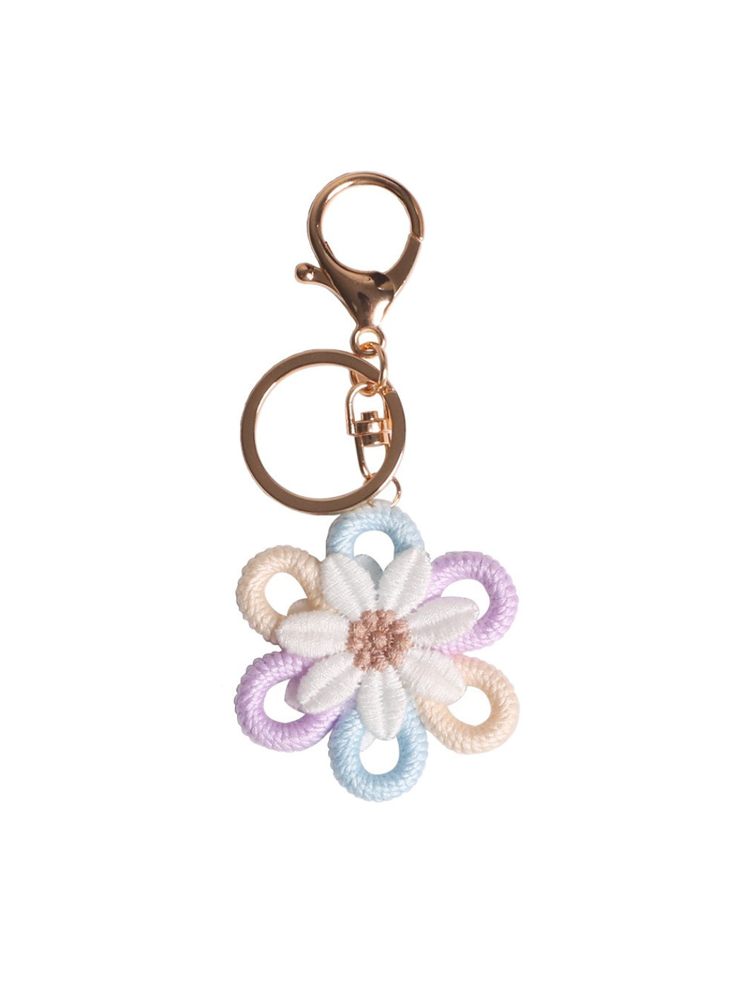 Koco Colorful Flower Loop Keychain Charm for gift accessory