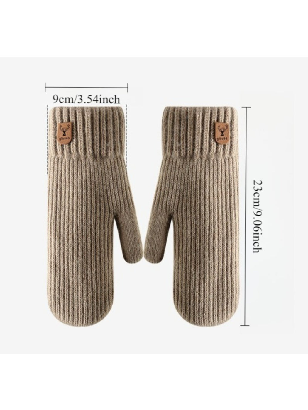 Gloving - Double-Layer Knitted Mittens