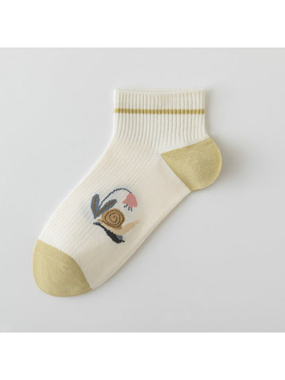 Rufia - Cute Snail Pattern Crew Socks product image 5