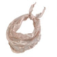 Scarvii - Bow Embroidered Sheer Triangle Scarf - Sweet & Airy