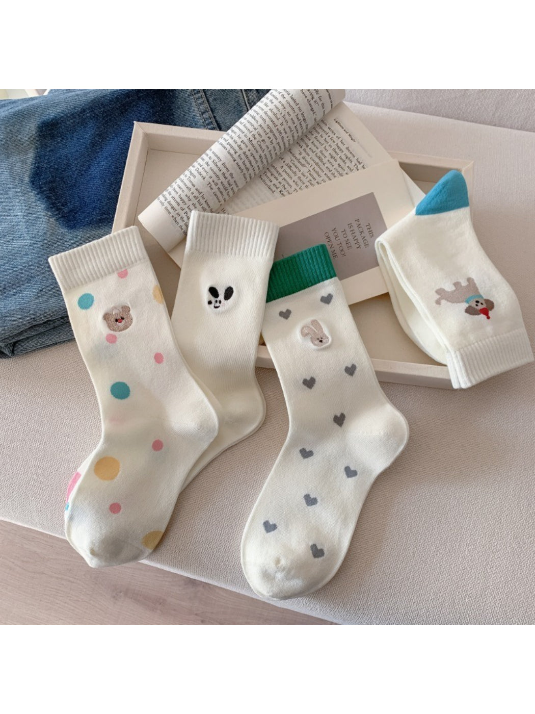 Rufia - Cute Animal Character Crew Socks product image 1