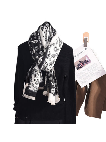 Scarvii - Paisley Print Wrap Scarf
