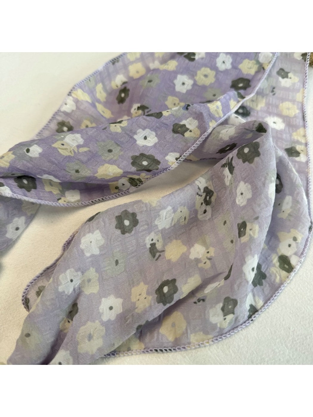 Scarvii - Pastoral Floral Print Elegant Scarf