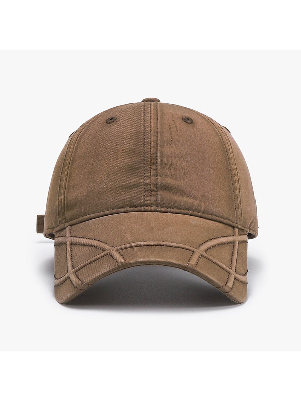 Haila - Round Crown Solid Color Baseball Cap