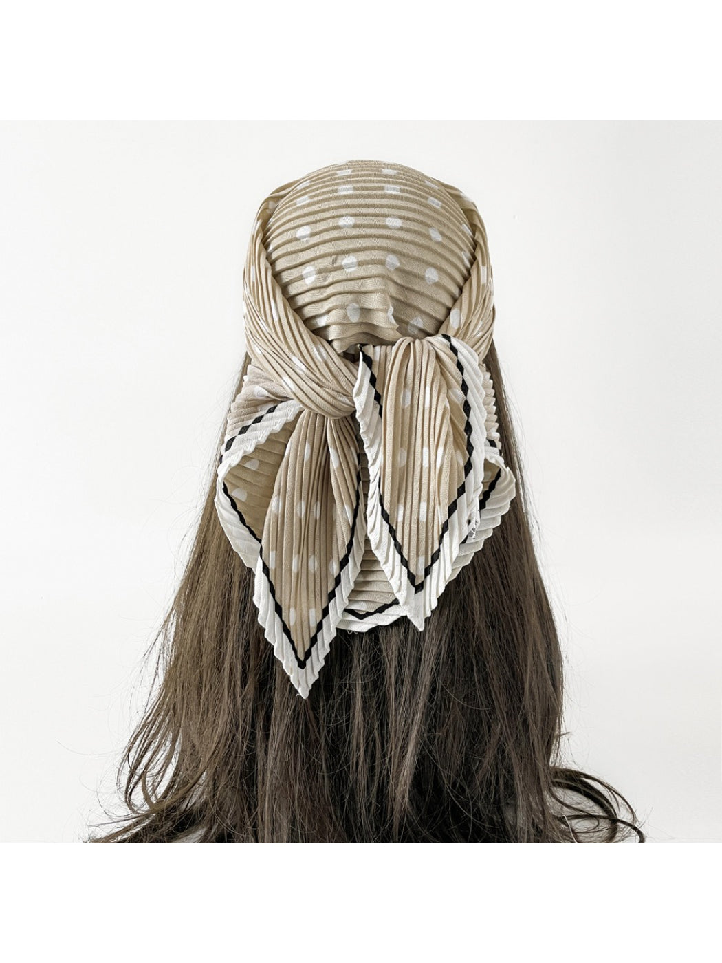 Scarvii - Polka Dot Pleated Scarf