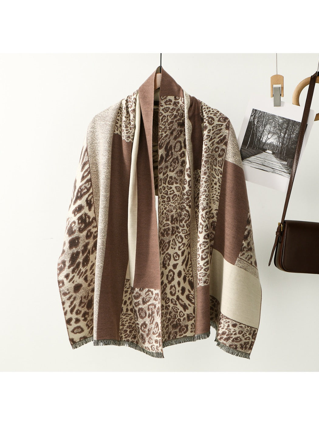 Scarvii - Leopard Print Thick Winter Scarf