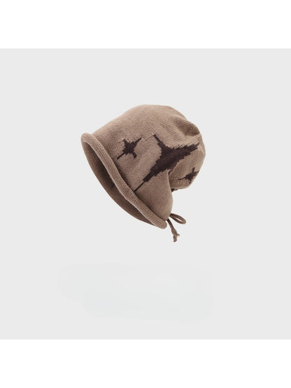 Haila - Star Pattern Knit Bucket Hat
