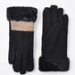 Gloving windproof blending gloves folded to show inner lining material