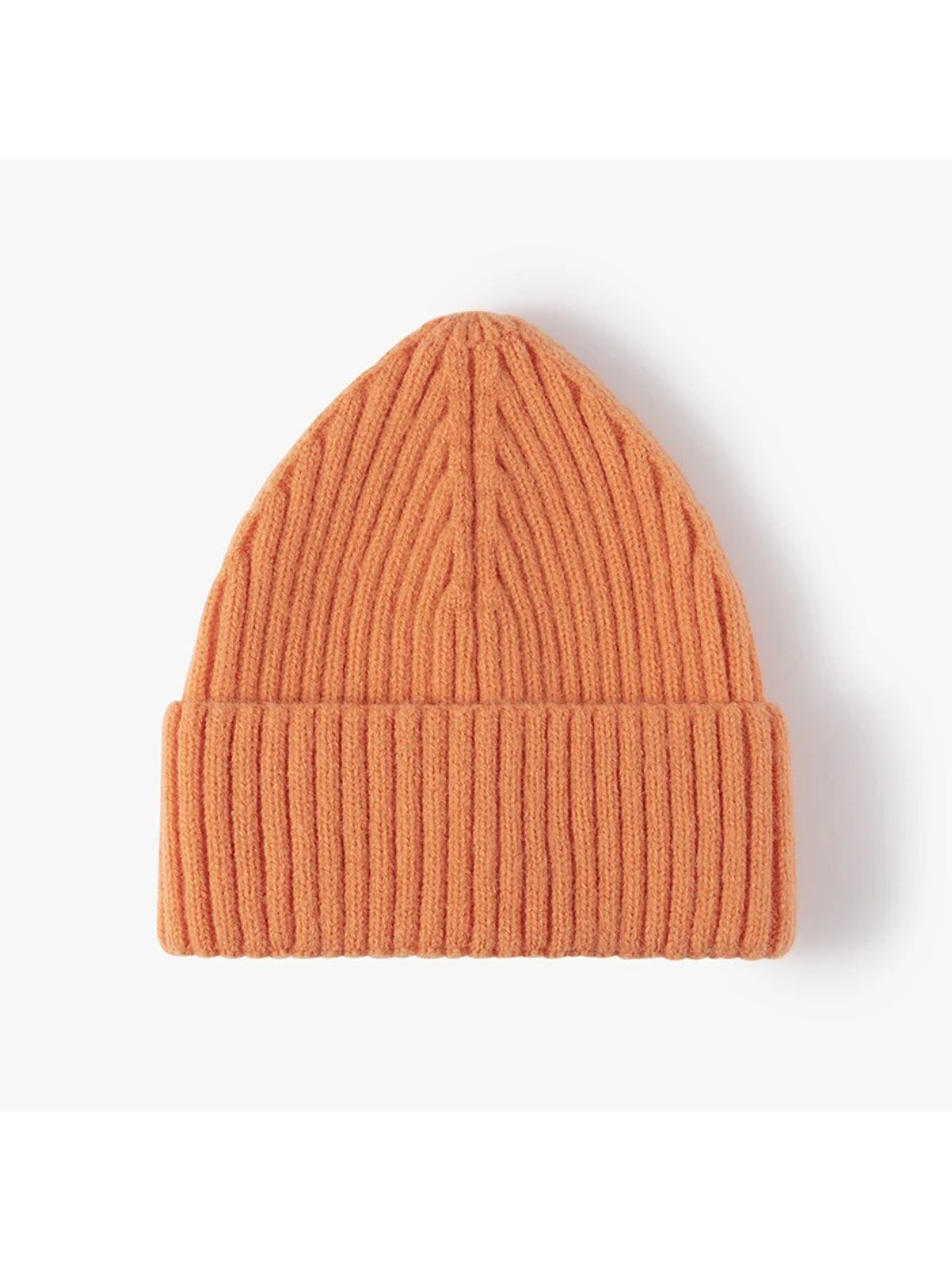 Haila - Solid Rib Knit Cuffed Beanie