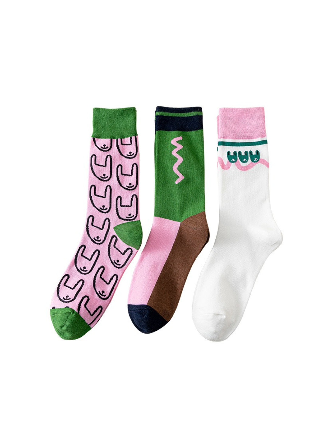 Rufia - Quirky Cartoon Crew Socks