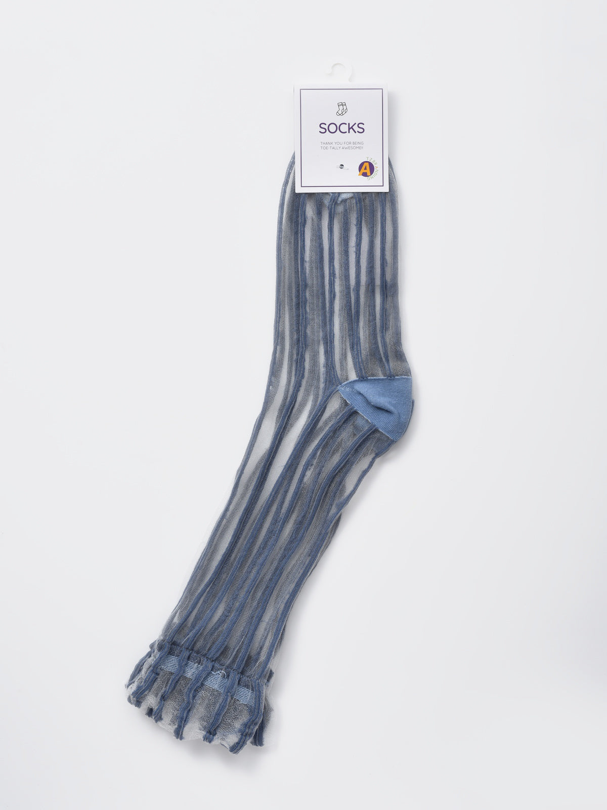 Rufia - Sheer Stripe Panel Crew Socks