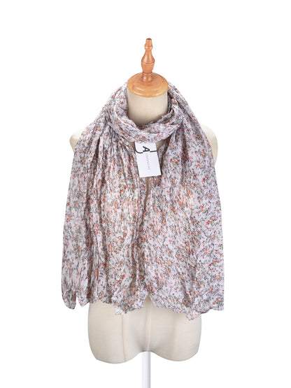 Scarvii - Ditsy Floral Crinkle Lightweight Scarf