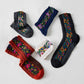 Rufia - Vintage Floral Print Summer Socks