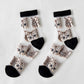 Rufia - 6 Pairs Cat Mesh Socks for Women