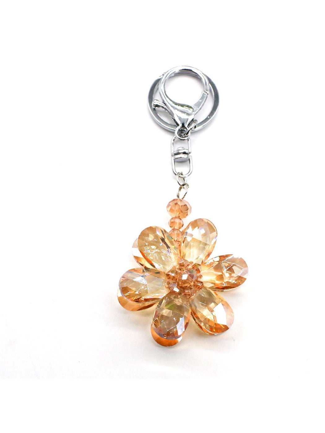 Koco Crystal Bloom Keychain Charm showing floral motif